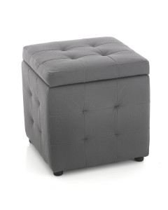 Tomasucci pouf  contenitore dado dark grey