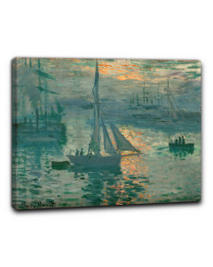 Niik quadro alba in porto di claude monet