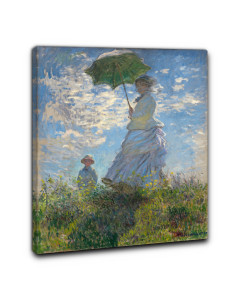 Niik quadro donna con il parasole di claude monet