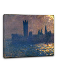 Niik quadro parlamento di londra con il sole di claude monet