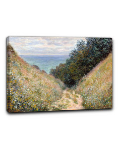 Niik quadro strada verso la cavee di claude monet