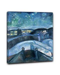 Niik quadro notte stellata di edvard munch