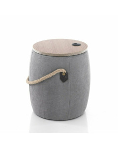 Tomasucci pouf contenitore barril grey